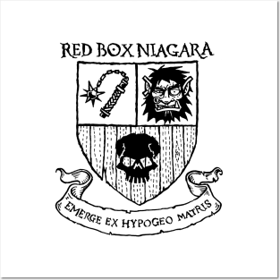 Red Box Niagara (Black) Posters and Art